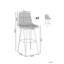Counter Stool with Metal Frame