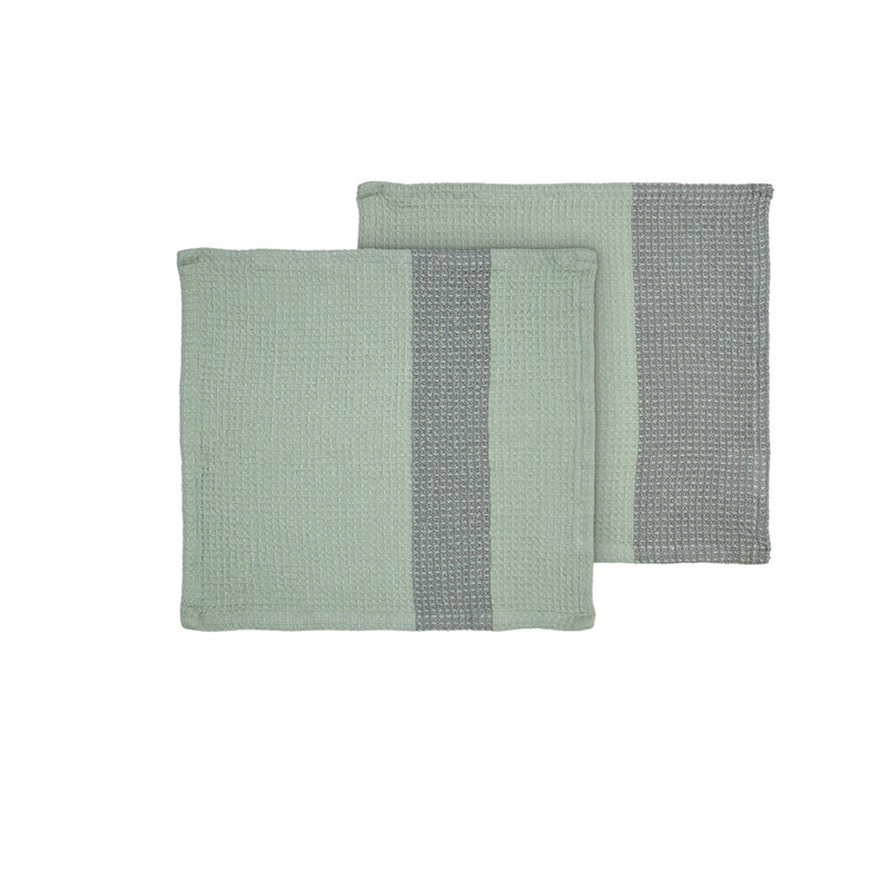 Ensemble de serviettes en coton biologique Gano, Clair de lune / colombe du deuil