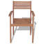 Chaise de terrasse en teck Kratzerville