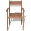 Fauteuil de patio en teck empilable Kratzerville