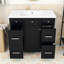 Ensemble de meuble-lavabo simple autoportant avec lavabo en résine Patnaude Modern-2044026635