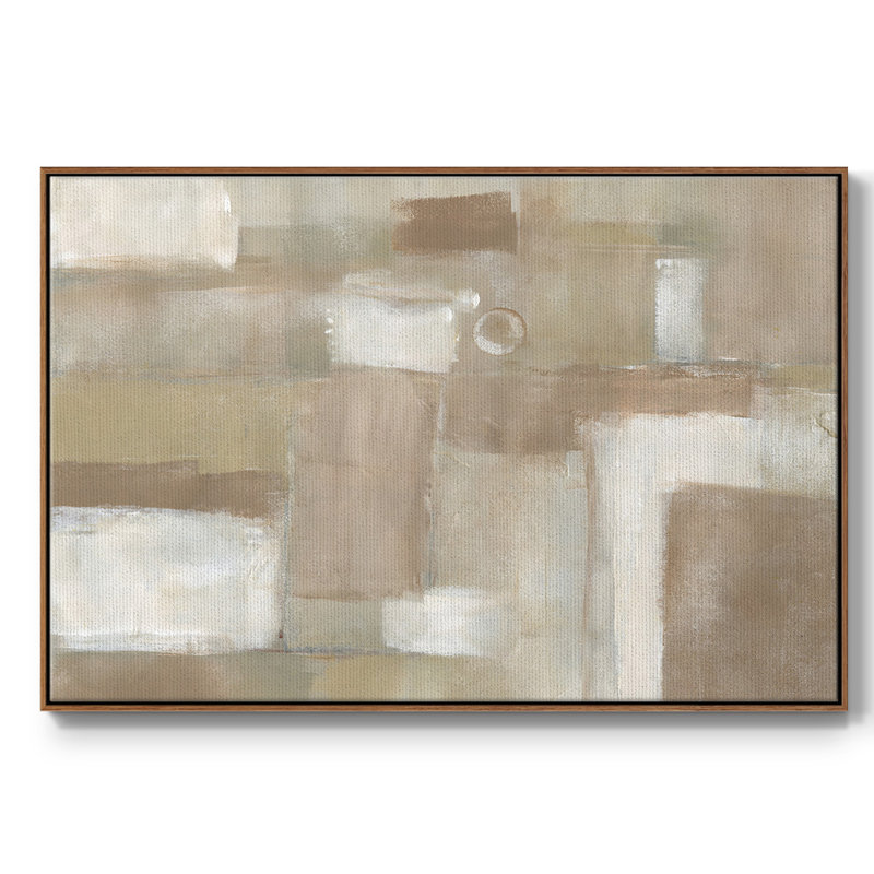 «Neutral Expression II», toile tendue avec châssis, H 25 po x l 17 po x P 2 po, Noyer
