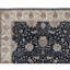 Tapis noir et brun de haute qualité noué à la main