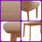 Mid-Century Modern 47" Solid Wood Dining Table, Light Brown Rectangular Kitchen Table for 4 with Easy Assembly
