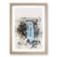 Skogafoss Waterfall Iceland - Picture Frame Painting Print-56853436-56853443