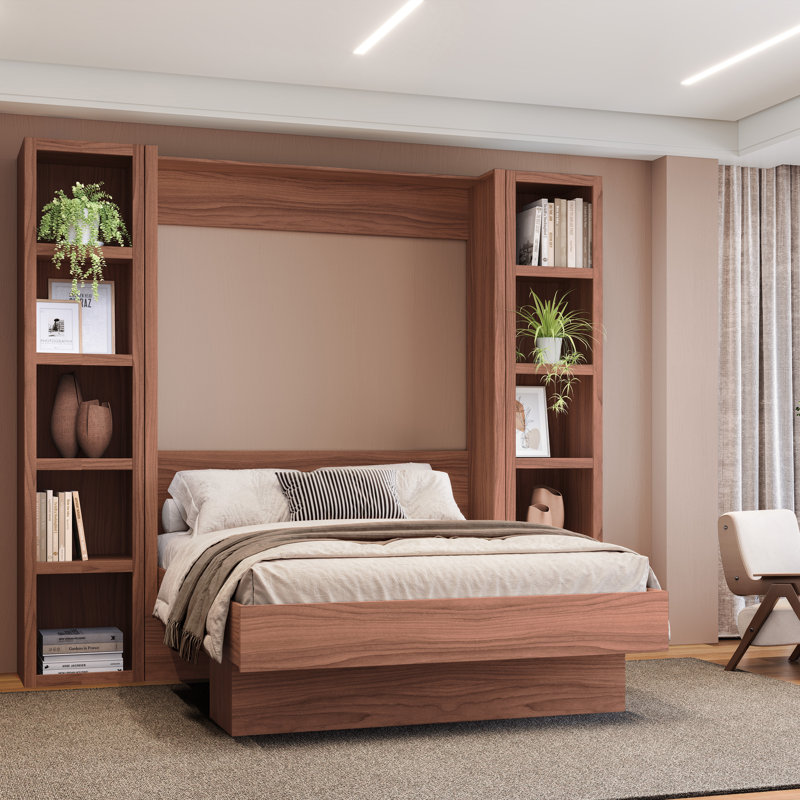 91-in Tall Wooden Bookcase Shelf, Brown, (5 Shelves) 84"H x 18"W x 20"D