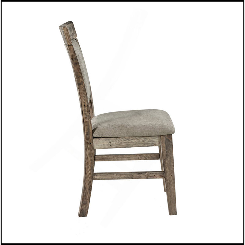Ensemble de 2 chaises de salle à manger, Brun