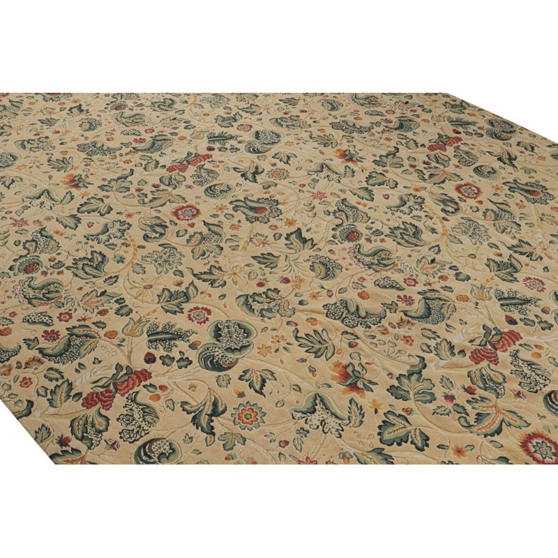 Wool Floral Area Rug