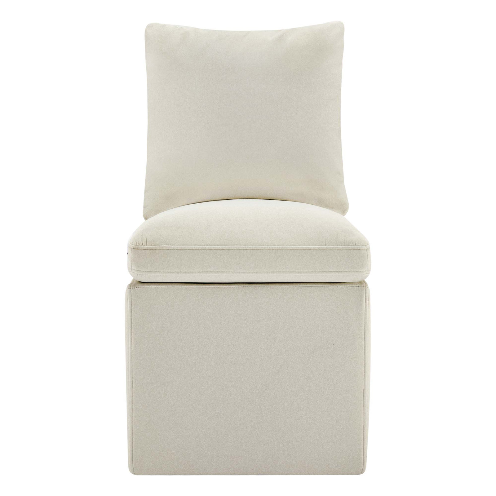 Alayaa Upholstered Side Chair, Velvet Vesper Nature
