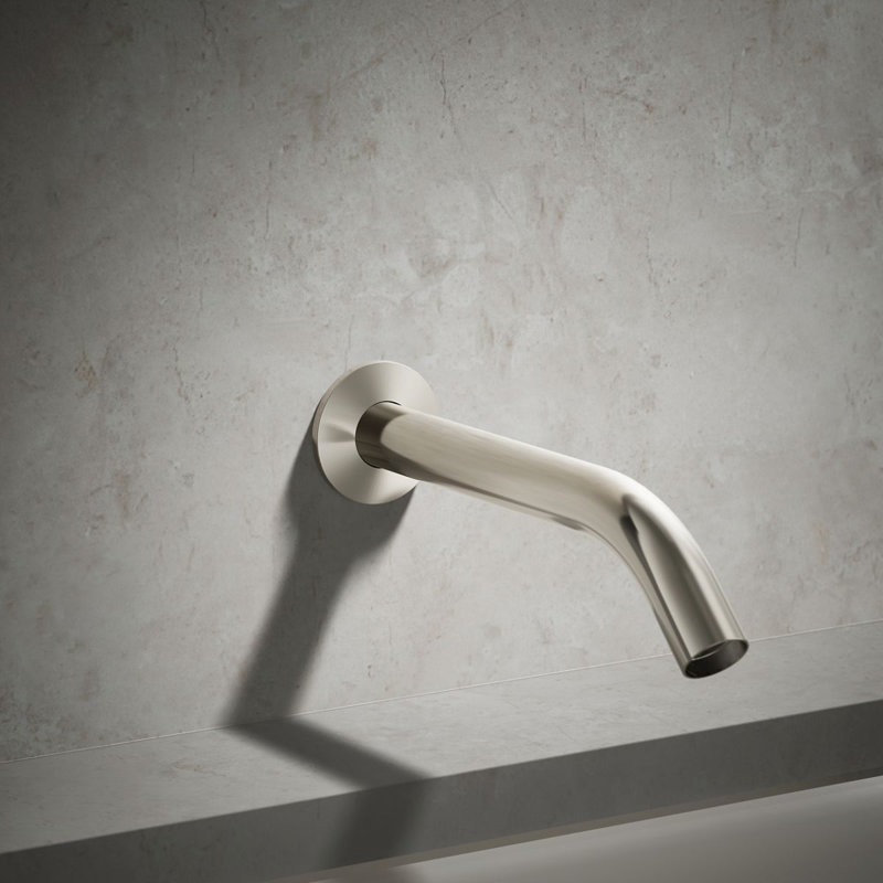 Components Wall-Mount Bath Spout, Polished Nickel