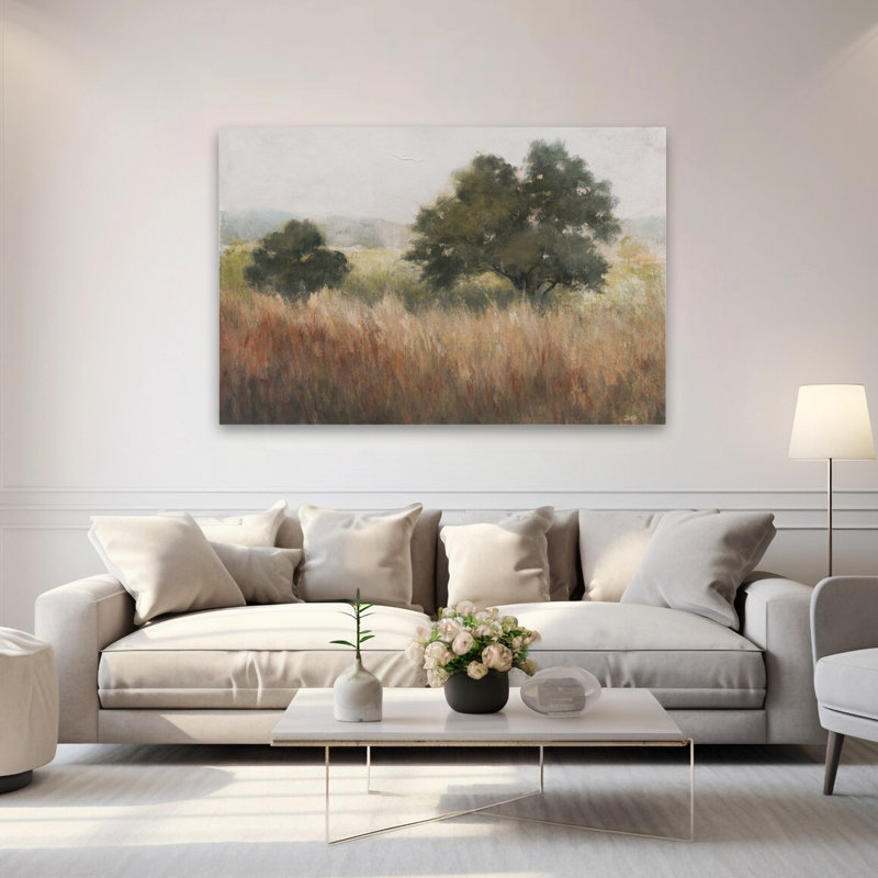 Art de traditions champêtre beige et brun, H 40 po x l 60 po