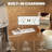 41.3" W Sideboards & Buffet Storage Cabinet With Metal Hooks,Adjustable Shelves-129051944-129051946