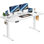 Bureau électrique pour travailler debout, bureau à hauteur réglable, siège assis pour travailler au bureau, table d'ordinateur ergonomique avec mémoire