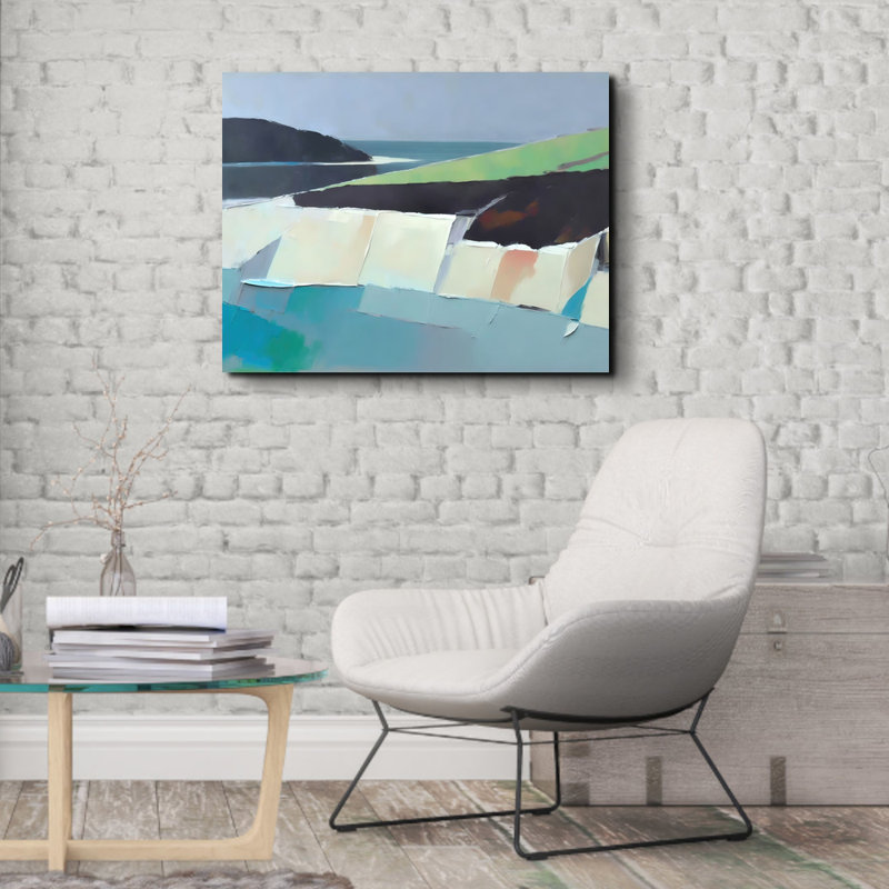 "Paysage 85" sur toile, H 15 po x l 18 po
