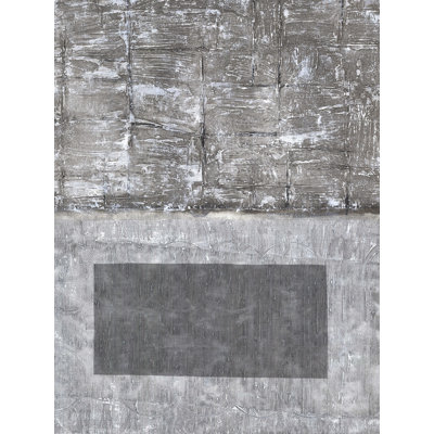 Gray Texture - Wrapped Canvas Painting