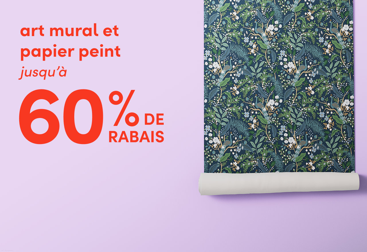 art mural et papier peint en solde