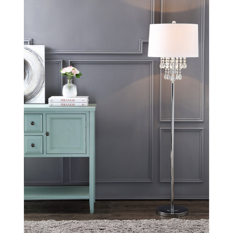 Lampe sur pied 61 po Largent