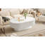 Table basse ovale de style campagnard 48,4 "avec plateau de table épais de 10,7" de style crème moderne-314762121