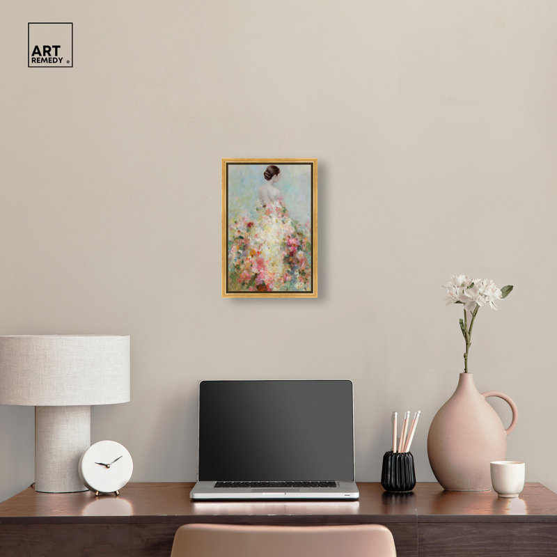 «Garden Bride II», reproduction d'art sur toile encadrée par Glam Art par Art Remedy, cadre doré, 10 x 15, 16"H x 11"W