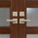 Double Front Door Lock Set Door Set With Reversible Handle Lever