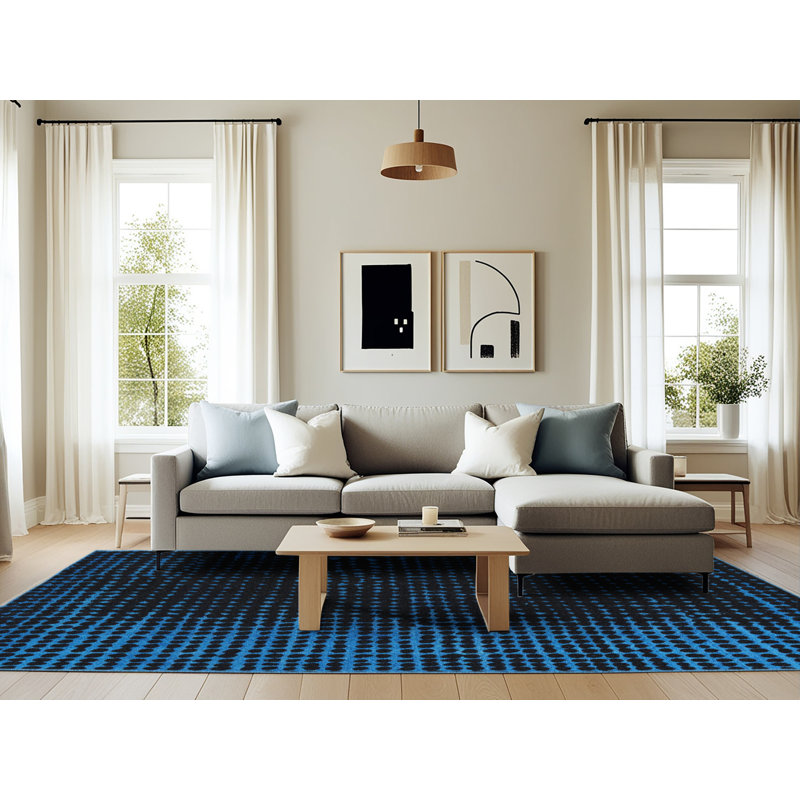Abstract Indoor Rug, Rectangle 6' x 9'