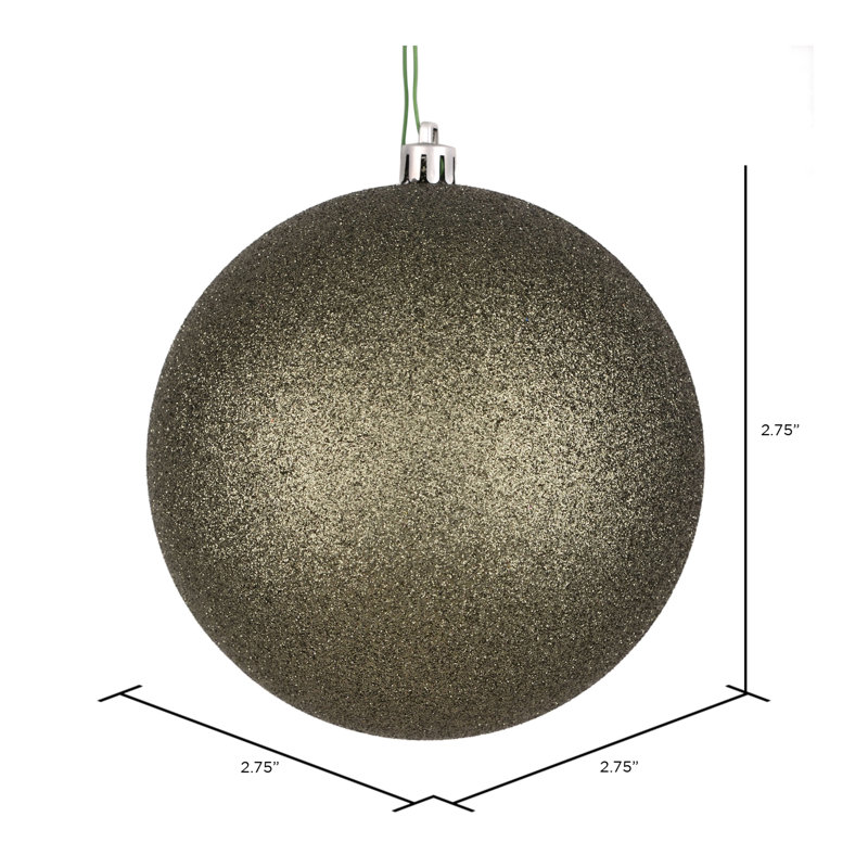 Ornement boule des Fêtes, Fer forgé, H 2,75 po x l 2,75 po x P 2,75 po