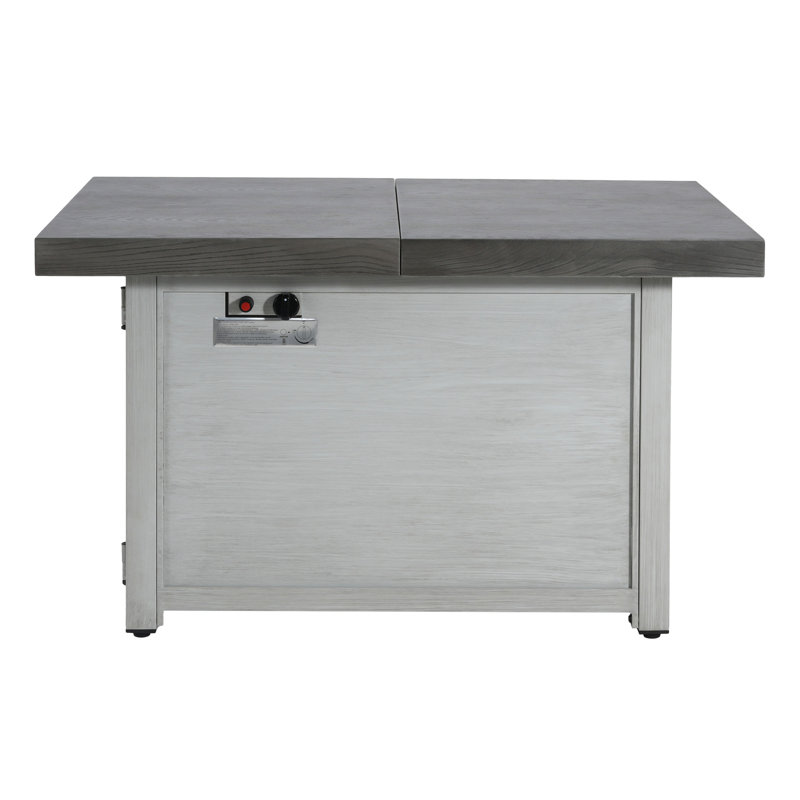 Extendable Rectangle Aluminum Alloy Fire Pit Table