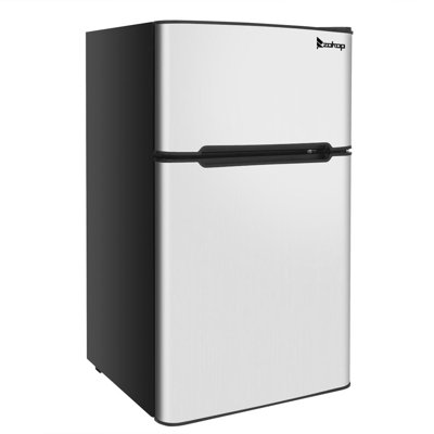 Ktaxon 3.2 Cubic Feet Freestanding Mini Fridge with Freezer