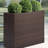 Tall Planters, Handmade Wicker Rectangular Block Planter Box with Removable Liners for Indoor Outdoor - Brown