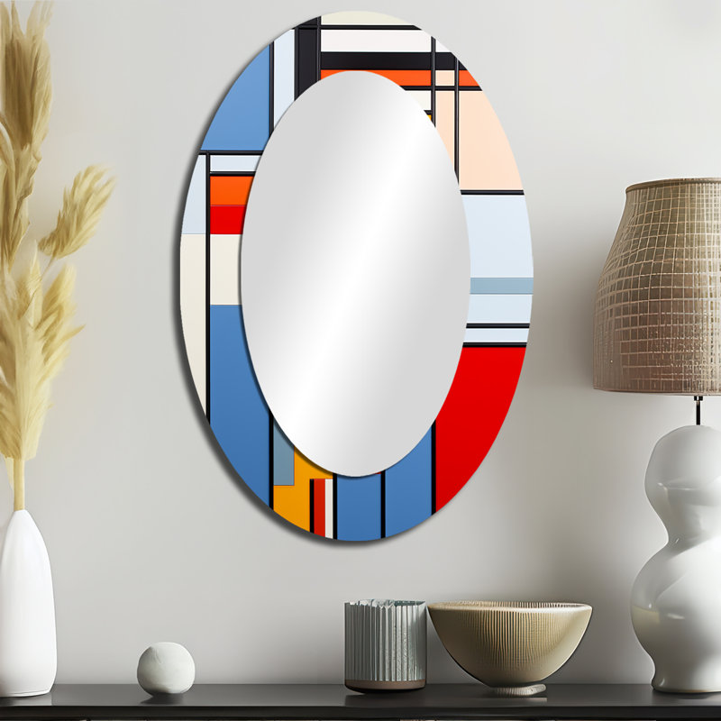 Miroir mural De Stijl, H 36 po x l 24 po