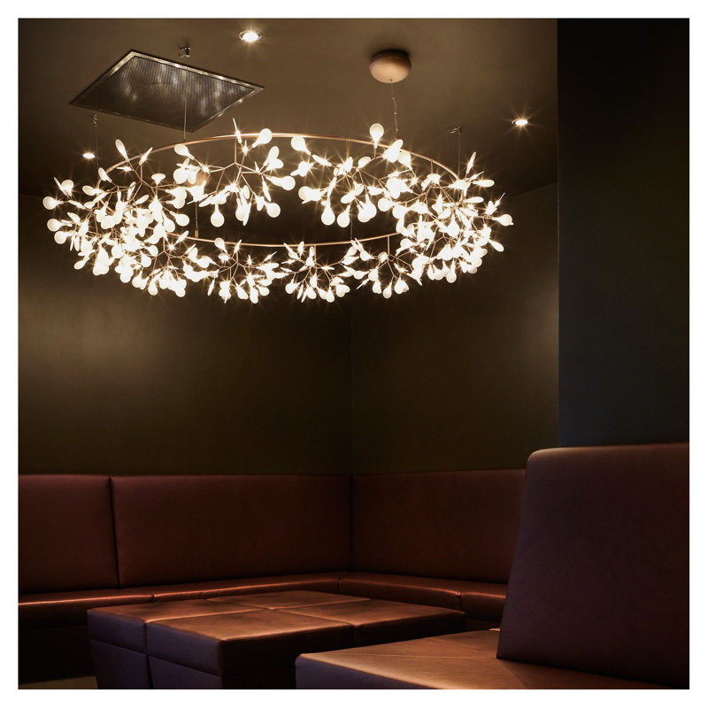 Heracleum III The Big O LED Chandelier, Copper, 82.6 inches, 10 meters