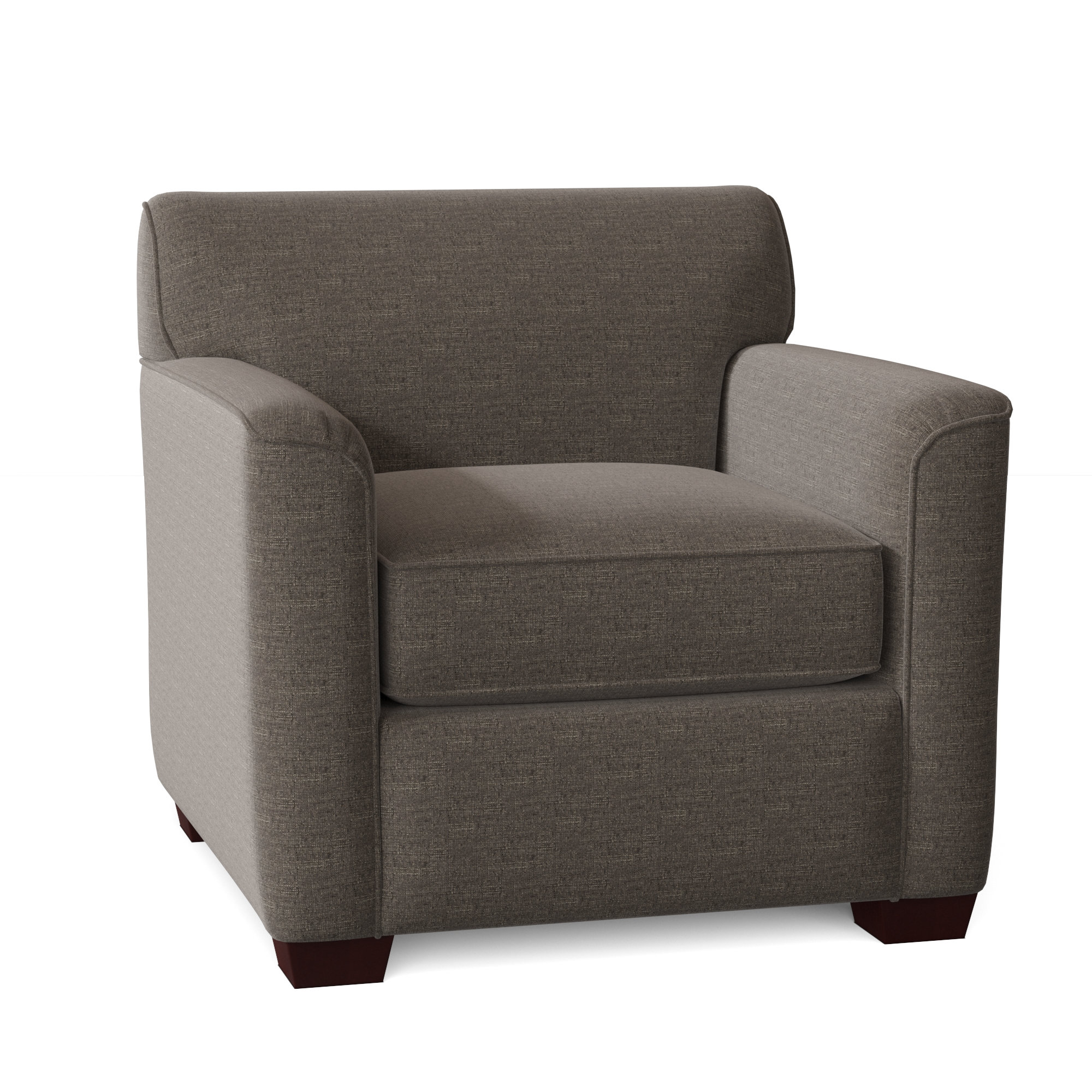 Keaton Upholstered Armchair, Index 42 Gray Performance Twill, Yes