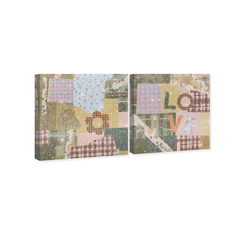 Retro Scarf Set Set by Oliver Gal, 24"H x 24"W, Gallery Wrapped