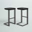Tabouret de bar Boone - gris - onyx-2103291694-2103291693-2102715505