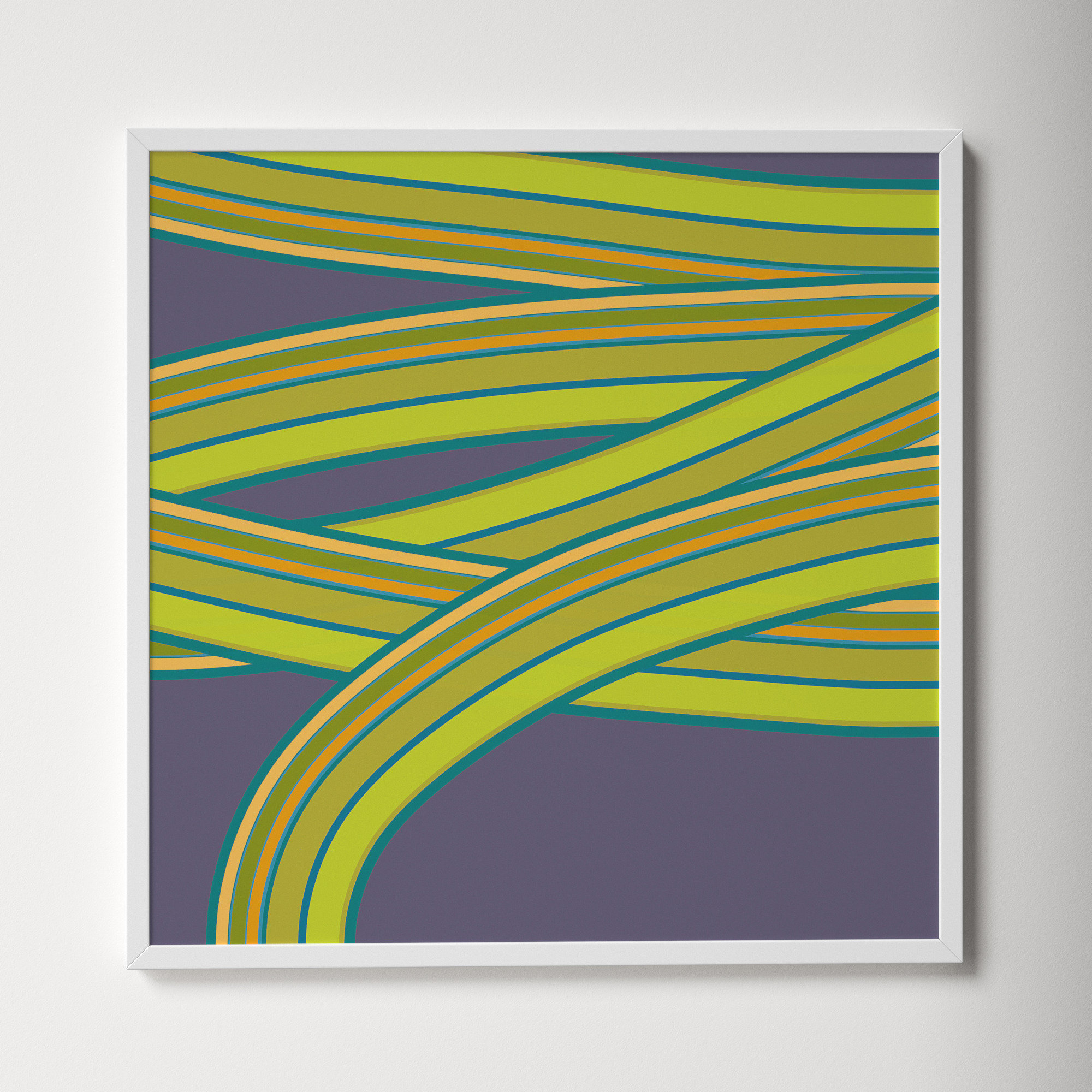 Hemp Twist by Jacques Pilon, 30" H x 30" W x 1.25" D, White