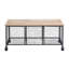 Banc de rangement en bois Lockwood