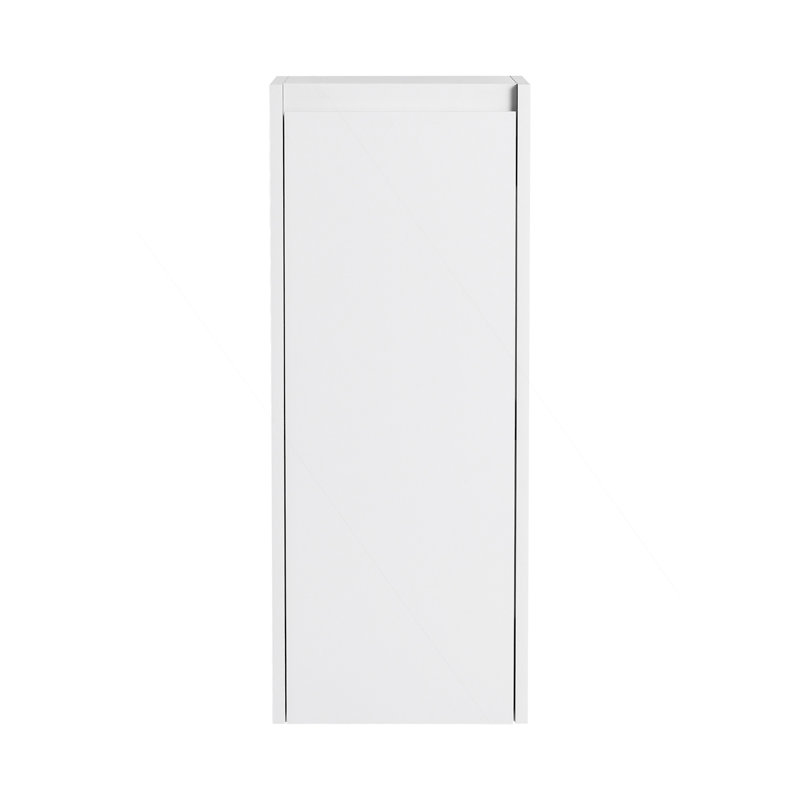12" Bathroom Side Cabinet,Soft Close Doors,Float Mounting Design,(KD-Packing), White