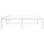  Cadre de lit en métal sans matelas blanc 47,2 po x 78,7 po-436175240-436175245