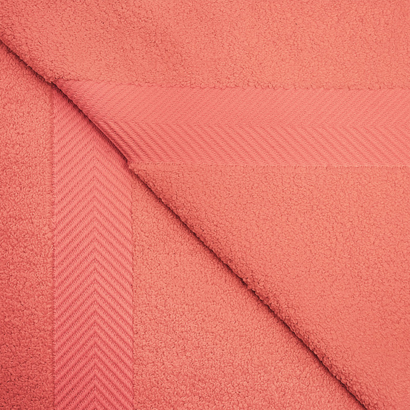 Ensemble de serviettes 100% coton Hamachi Zero-Twist , Corail