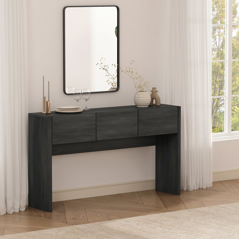  Console Table , Charcoal Grey