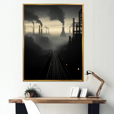 " Monochrome Factory Copper Industry "