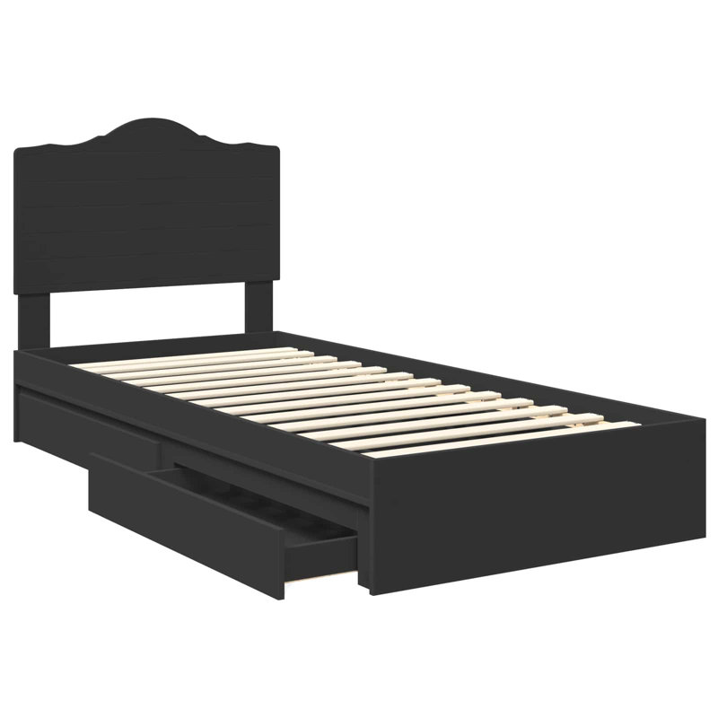 Bed, Small Single (2'6), Black
