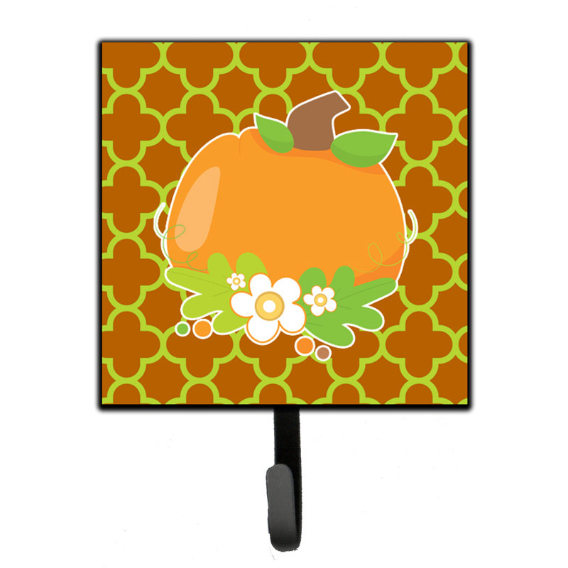 Organisateur de clés murales quatrfoil automne citrouille avec crochets clés Amee