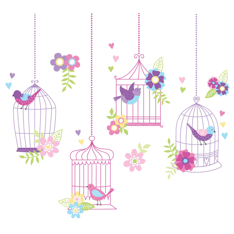 Bordure de papier peint L 34,5 pi x l 39 po Chirper the Day Away