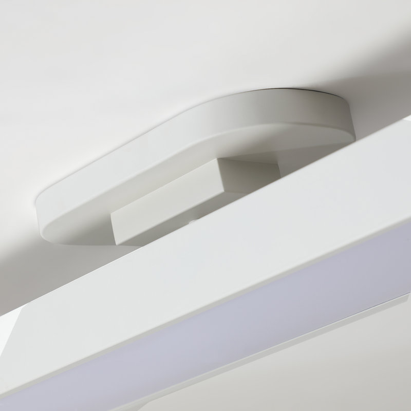 Plafonnier semi-encastré rectangulaire 1 lumière DEL 27,1 po Masek, Blanc