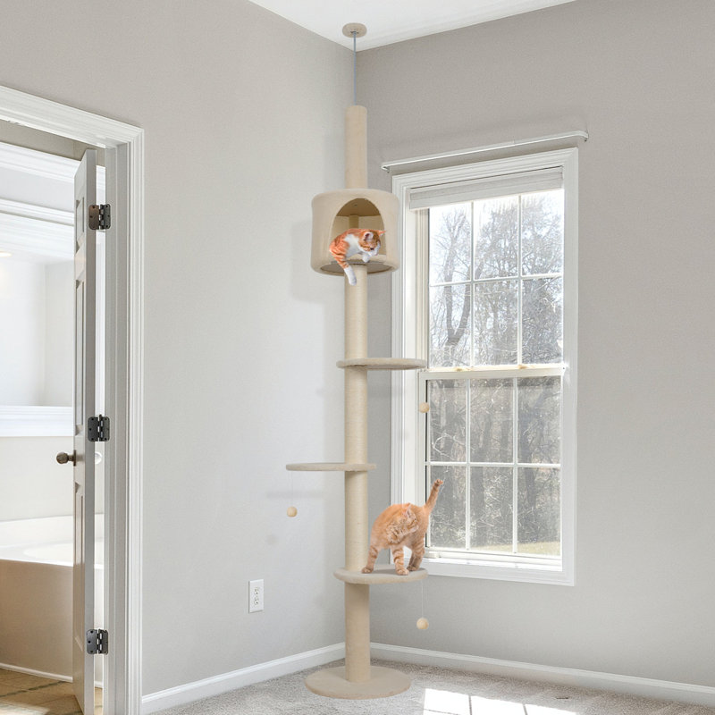 220cm H Cat Tree, Beige