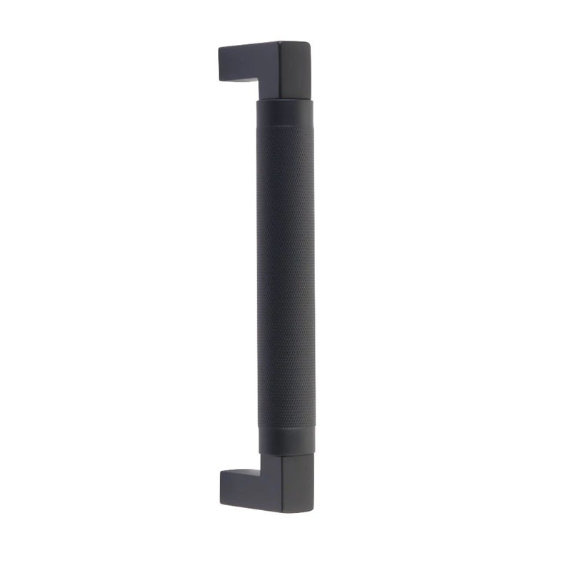 Hercules Knurled Appliance Pull, Flat Black
