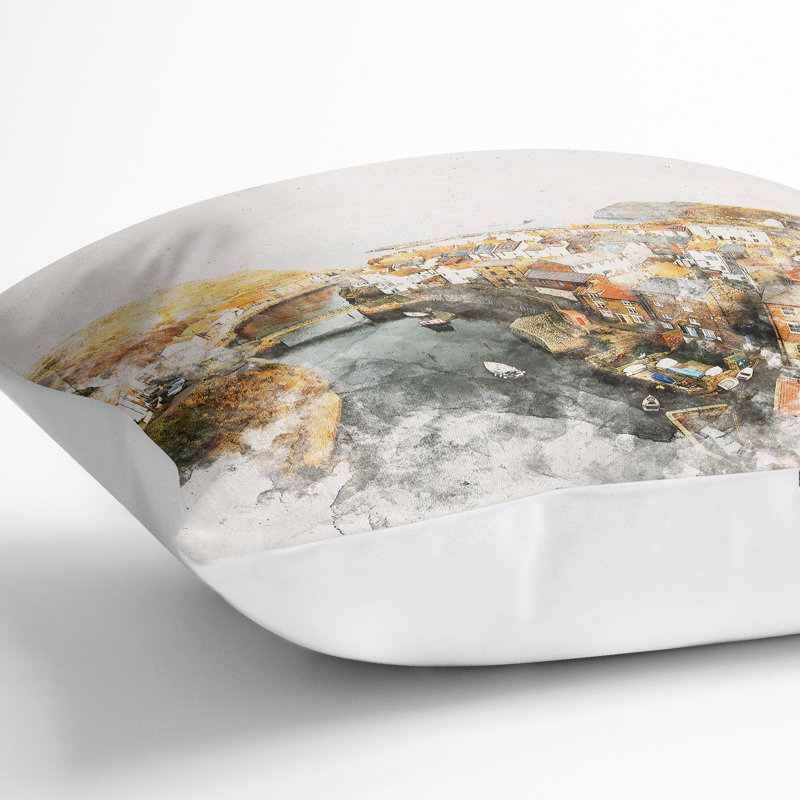 Square Cushion, 55cm H x 55cm W x 20cm D, White