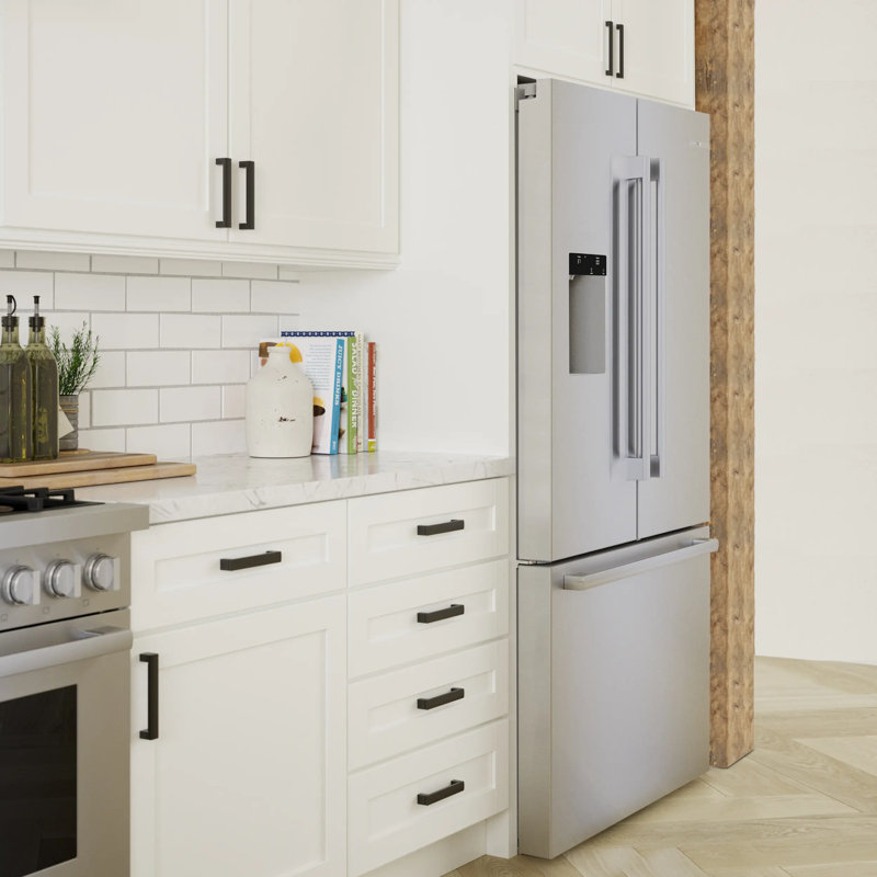 Free-Standing Fridge-Freezer, Stainless Steel