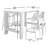 Farrah 55" W 4-Person Rectangular Extendable Plastic Patio Dining Set-70347153
